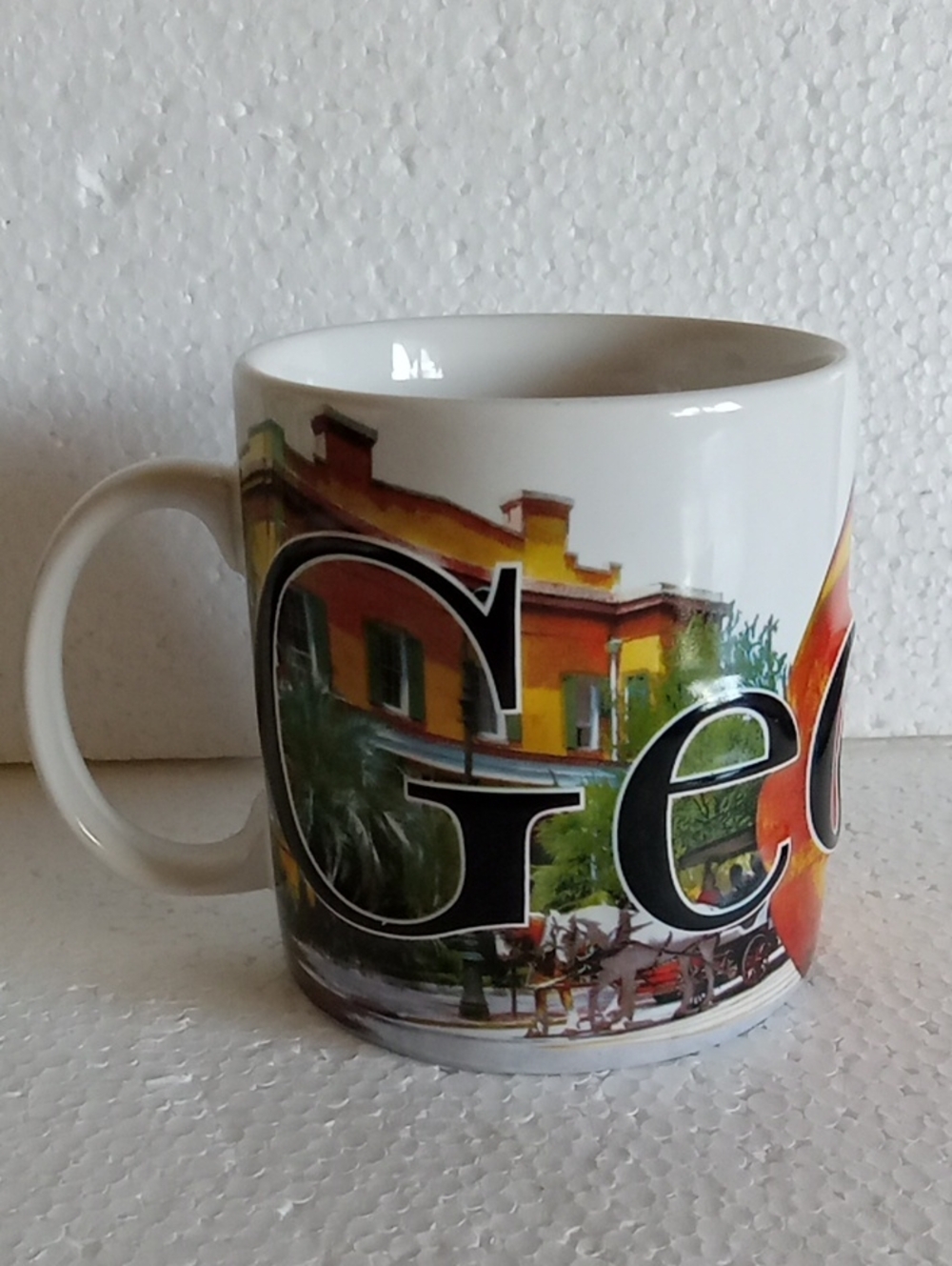 Americaware Georgia 18 Oz Relief Mug Featuring At 3D Design Of The State